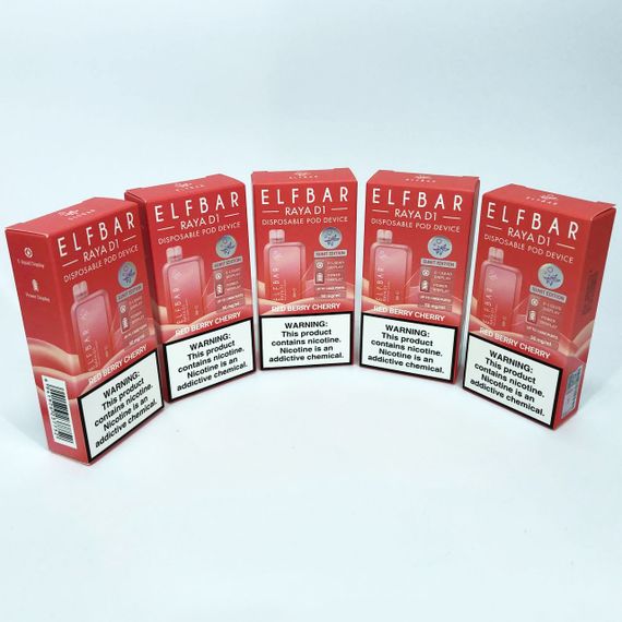Elf Bar RAYA D1 13000 смак Червона Ягода Вишня (Red Berry Cherry) (ws48815-8) | Зображення 3