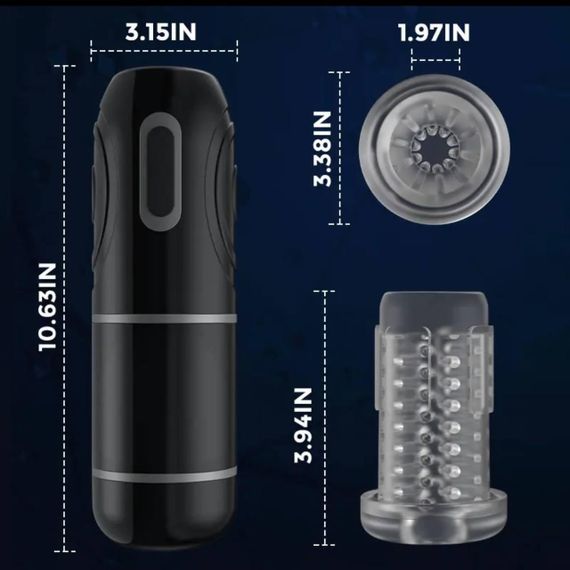 Автоматичний, чоловічий мастурбатор, ABS + силікон + TPE, мотор 370, шум 50 дБ. | Зображення 3