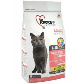1st Choice Adult Indoor Vitality Chicken 5.44 кг Фест Чойс курица Виталити сухой супер премиум корм для котов