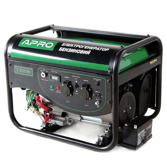 Генератор бензиновий 4-тактний 3.0/3.2 кВт (електро запуск) APRO 8521051