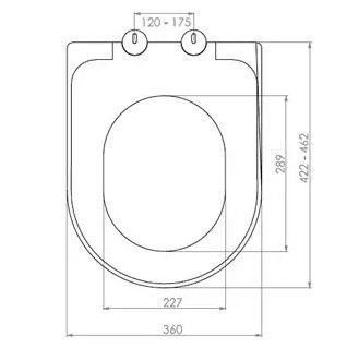 Сидіння для унітазу NKP Inci з кришкою і функцією мікроліфта 0336 | Зображення 1