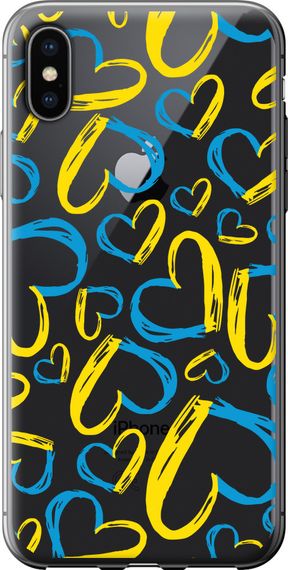 Чехол на iPhone X Сердца UA "5292u-1050-17620"