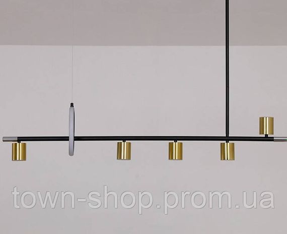 Люстра потолочная LED G986/5-led-k Черный 35-130х26х112 см. | Зображення 2