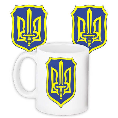 Кружка с принтом Герб України 330 мл (KR_UKR104)