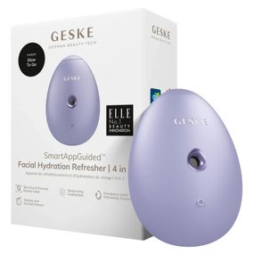 Электронный освежитель для увлажнения лица GESKE Facial Hydration Refresher 4в1 gray, Фиолетовый