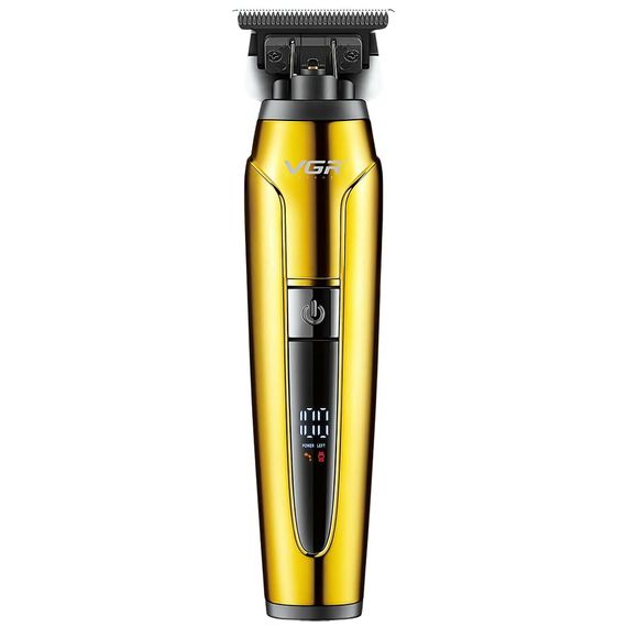 Комплект VGR 3 в 1 V-694 GOLD акумуляторна машинка для стрижки, триммер та електробритва шейвер (45692-V-694 GOLD_1754) | Зображення 9