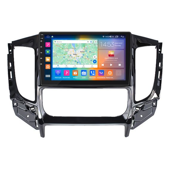 Штатна магнітола 9" Lesko для Mitsubishi L200 V 2015-2019 4/64Gb CarPlay 4G Wi-Fi GPS Prime 8 ядер Митцубиси