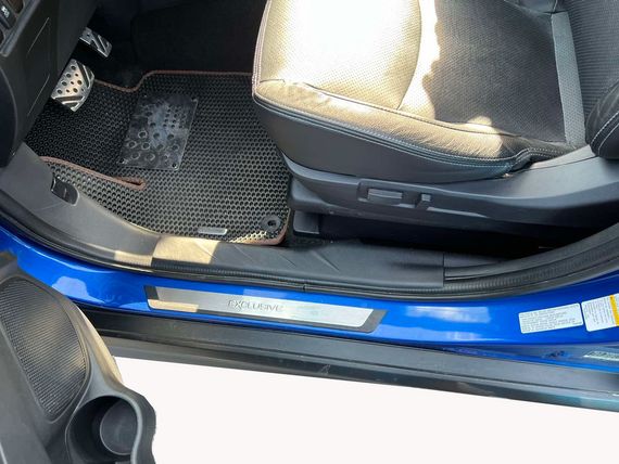 Накладки на пороги Flexill (4шт, нерж) Exclusive для Mitsubishi ASX 2010-2023 рр | Зображення 1