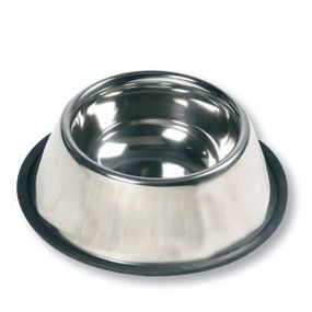 Миска для собак Flamingo Dish Rubber Rim з гумовим обідком 450 мл