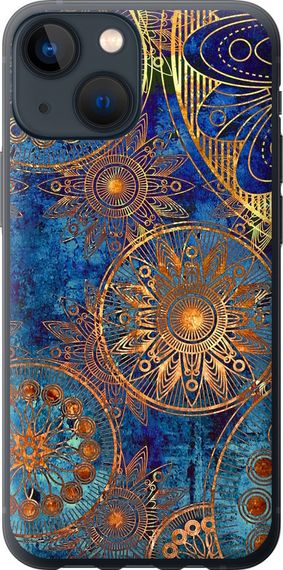 Чехол на iPhone 13 Mini Золотой узор "678u-2373-17620"