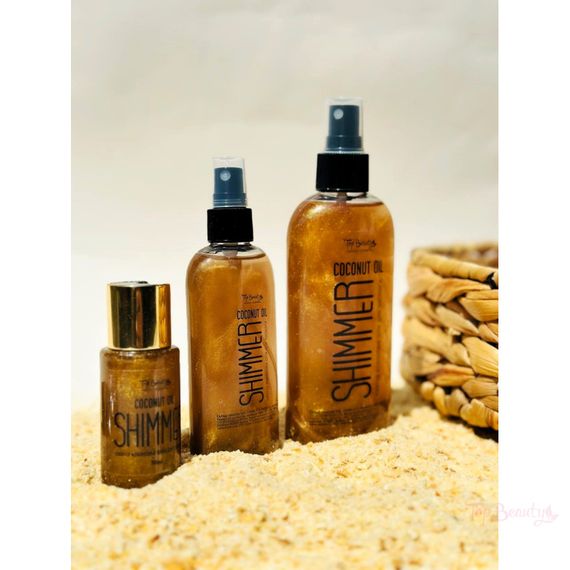 Кокосовое масло для загара с шиммером Top Beauty (100 ml) | Зображення 1