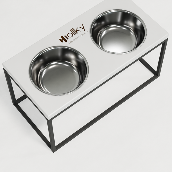 Миски на подставке для средних и больших собак Hollky Base L (2 × 0,95 л) BL-422120-GRWH | Зображення 5