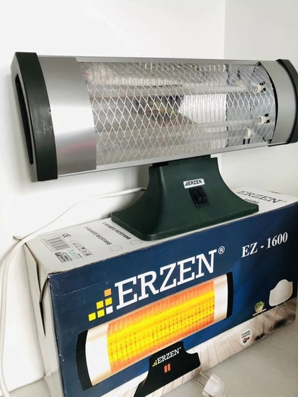 Інфрачервоний обігрівач кварцовий Erzen NH 1600 вт | Зображення 1