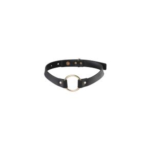 Чокер из экокожи Bijoux Indiscrets Maze – Single Choker Black sexstyle