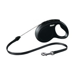 Рулетка Flexi New Classic S, трос 5 м, черный