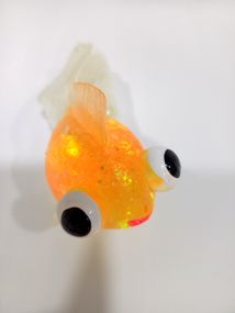 Игра-антистресс MS 4007-1 "Рыбка" Глитер, Цена за 1шт (6903317658374) Оранжевый
