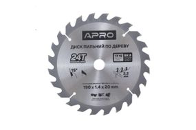 Диск пильный Apro - 190 x 22 мм x 24T (830169)