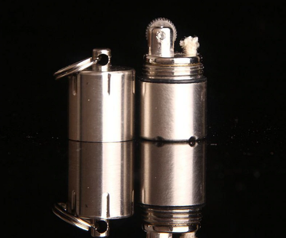 Бензиновая мини зажигалка брелок Dolphin 1989 - Silver | Зображення 1