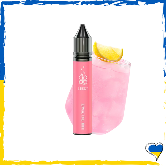 Жидкость для самозамеса Lucky Pink Lemonade Розовый Лимонад 30 мл (5% Лакки солевая заправка для вейпа сигарет