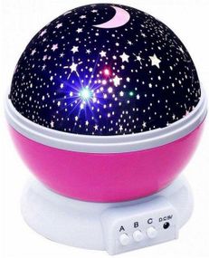 Нічник-проектор зоряне небо Star Master Dream 13 х 14.5 см рожевий
