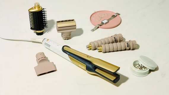 Стайлер для волосся Shark Glam Sleek Straight Waves & Curls Multi-styler HD6051SEU 1500 Вт золотистий | Зображення 5