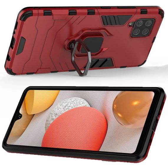 Протиударний чохол з підставкою (Ударостійкий) для Samsung Galaxy A42 5G Red | Зображення 1