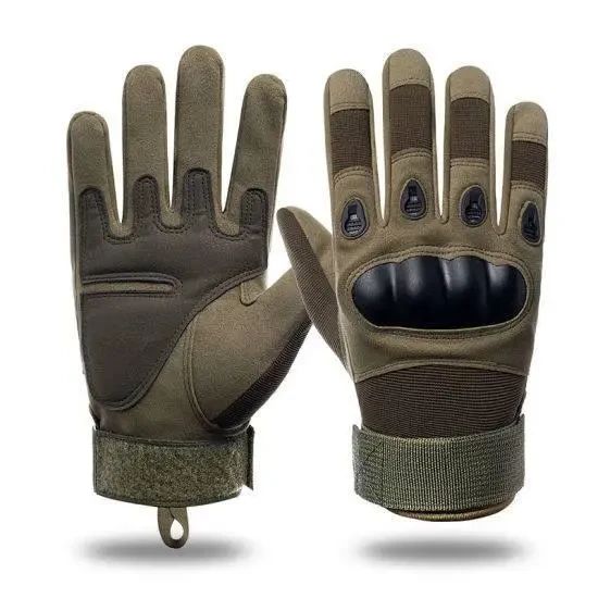 Тактические перчатки закрытые полнопалые Oakley Олива
