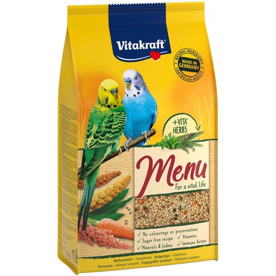 Корм Vitakraft Menu для хвилястих папуг 1 кг