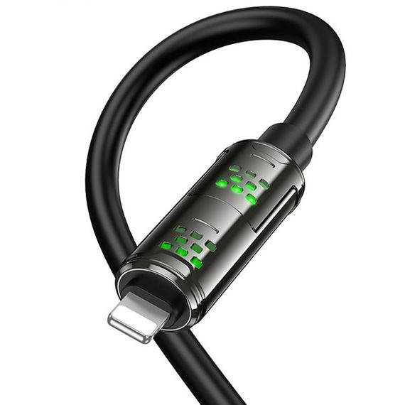 Дата кабель Hoco U143 Joy 4in1 USB to Lightning/Type-C to Type-C 240W (1.2m) Black | Зображення 5