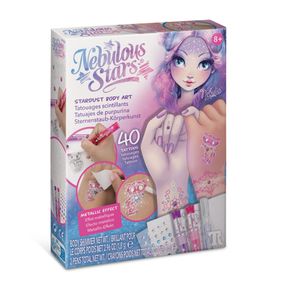 Набор для творчества Боди–арт: Звездное сияние Nebulous Stars 11012, 40 татуировок