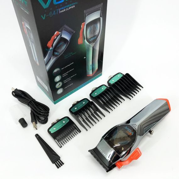 Машинка для стрижки аккумуляторная с насадками VGR, Профессиональная электрическая машинка для стрижки RM-81 | Зображення 7