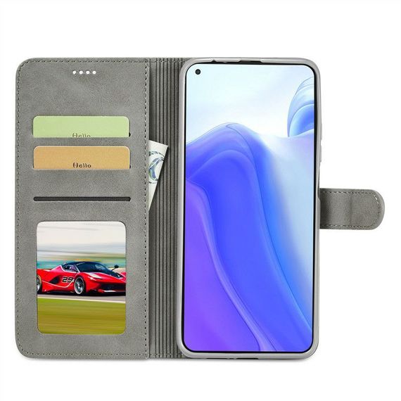 Чохол книжка iMeeke для Xiaomi Redmi Note 11 4G / 11s / Note 12s колір Сірий | Зображення 1