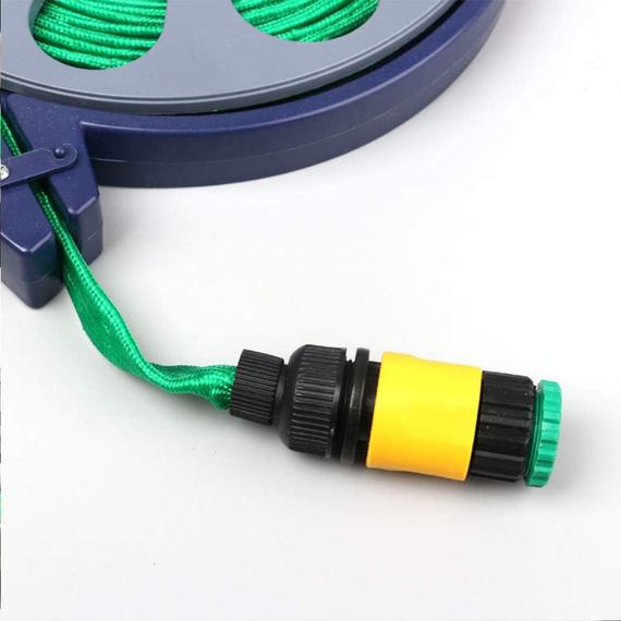 Гнучкий садовий шланг Garden Hose 10 м, для поливання саду та городу з насадкою розпилювачем поливальний набір на котушці | Зображення 8