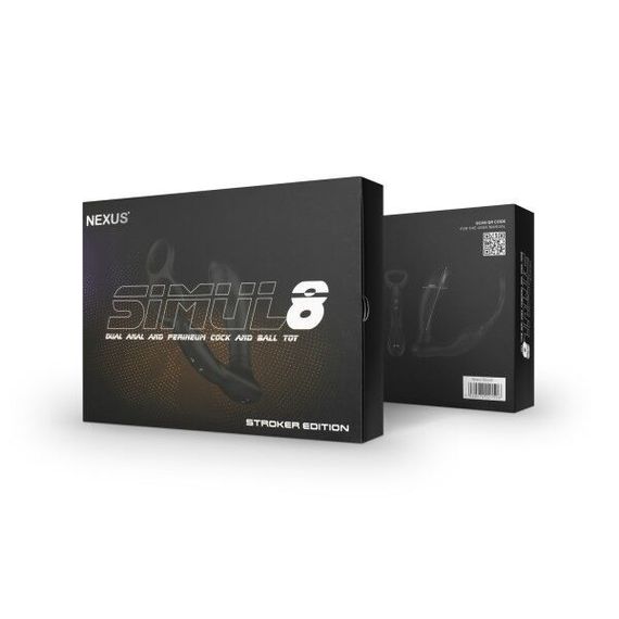 Масажер простати Nexus Simul8 Stroker Edition з ерекційним кільцем, перлинний масаж + вібрація | Зображення 2