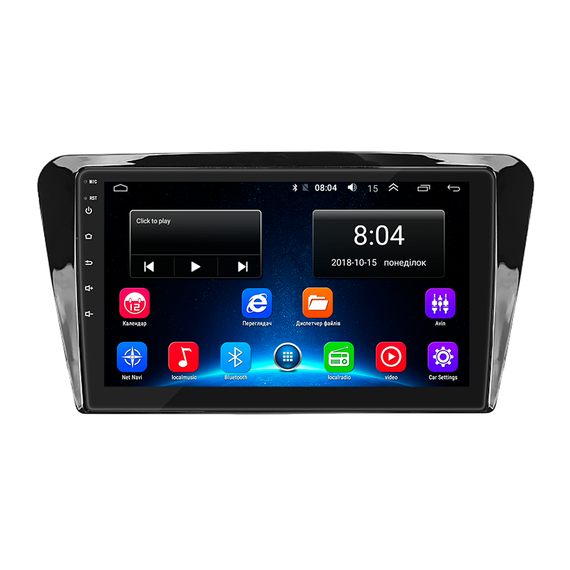 Штатна магнітола 10" Lesko для Skoda Octavia III (A7) Рестайлинг 2017-2020 2/32Gb/ Wi-Fi GPS Optima Шкода