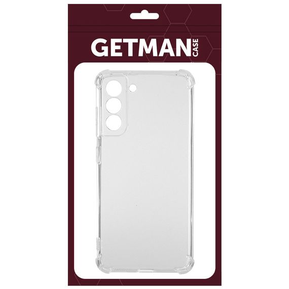 TPU чохол GETMAN Ease logo посилені кути Full Camera для Samsung Galaxy S22 Безбарвний (прозорий) | Зображення 3