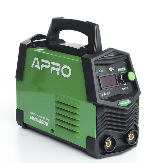 Сварочный аппарат инверторный APRO MMA-140 K, ел.4мм, + набор кабелей, кейс | Зображення 5