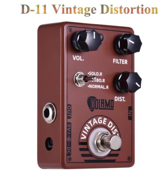 Гітарна педаль ефектів овердрайв Dolamo D-11 Vintage Distortion для електрогітари електрогігітарі | Зображення 1