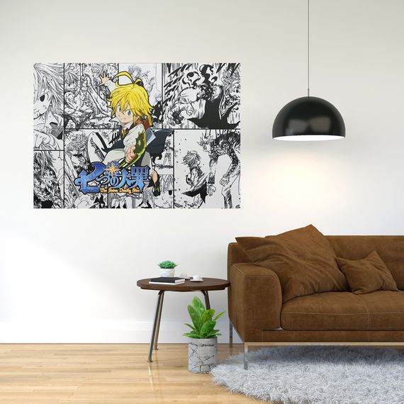 Плакат-постер з принтом Кавун Nanatsu no Taizai - Сім смертних гріхів А3 ПЛ000829(А3+)
