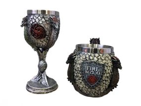Подарочный Набор Кружка Чашка Бокал 3D Игра Престолов Game Of Thrones Fire and Blood Дом Таргариен