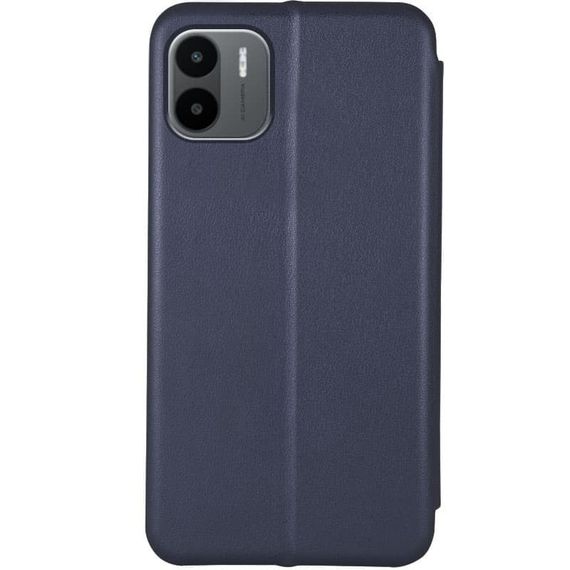 Шкіряний чохол-книжка Classy для Xiaomi Redmi A1 / A2 Темно-синій | Зображення 1