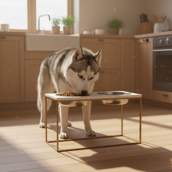 Миски на подставке для очень больших собак Hollky Base XXL40 (2 × 2,8 л) BXXL40-643240-GLWH | Зображення 11