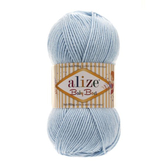 Пряжа Alize Baby Best No 4  (Алізе Бебі Бест) – 10% Бамбук, 90% Антипілінг Акрил, 100г/240м