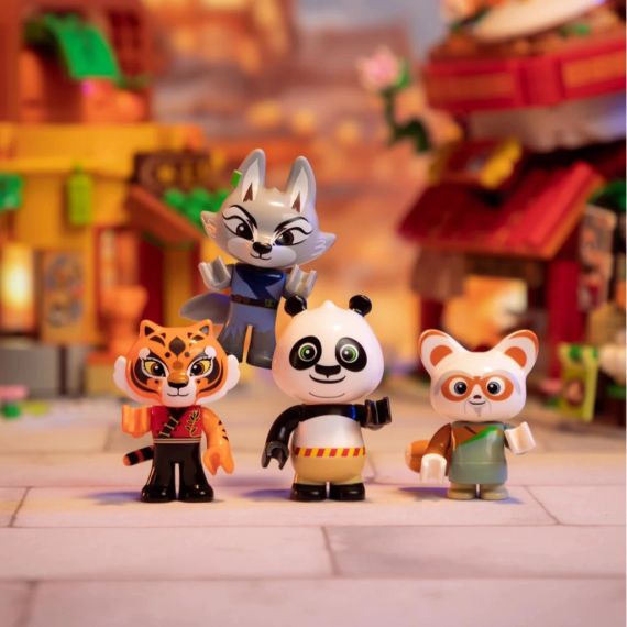 Конструктор Pantasy Kung Fu Panda Кунгфу Панда Міні Вид на вулицю - Фруктова крамниця Тигриці (86508) | Зображення 3
