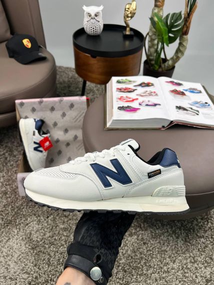 Чоловічі кросівки New 574 White Navy , В'єтнам | Зображення 2