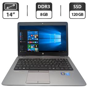 Ноутбук HP ProBook 840 G1 / 14" (1600x900) TN / Intel Core i5-4310U (2 (4) ядра по 2.0 - 3.0 GHz) / 8 GB DDR3 / 120 GB SSD / Intel HD Graphics 4400 / WebCam б/в