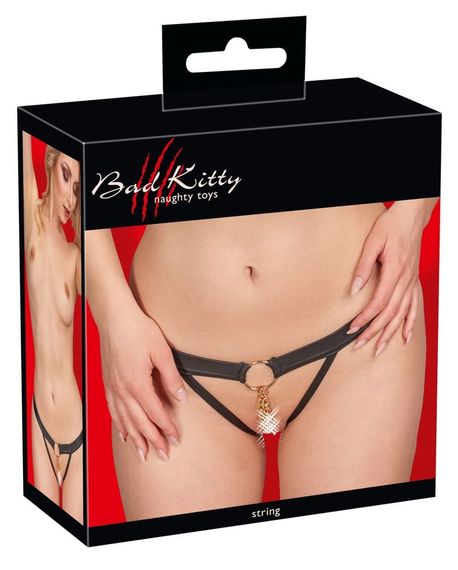 Открытые трусики Orion Bad Kitty String 2493136 Черные S/M | Зображення 3