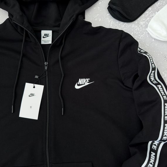 Костюм у стилі Nike чорний лампас | Зображення 7