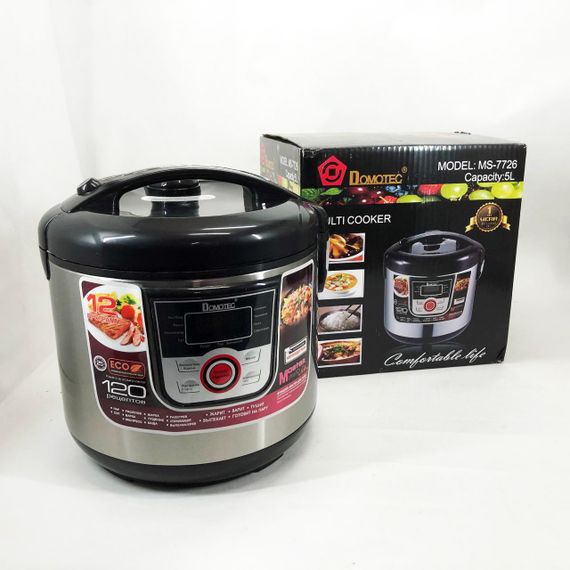 Скороварка пароварка мультиварка Domotec, Мультиварка для готовки, Электронные мультиварки рисоварки BR-33 | Зображення 6