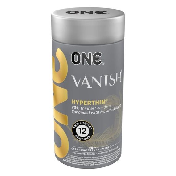 Набір супертонких латексних презервативів ONE Vanish Hyperthin (ціна за упаковку, 12 шт.) Sex Aura